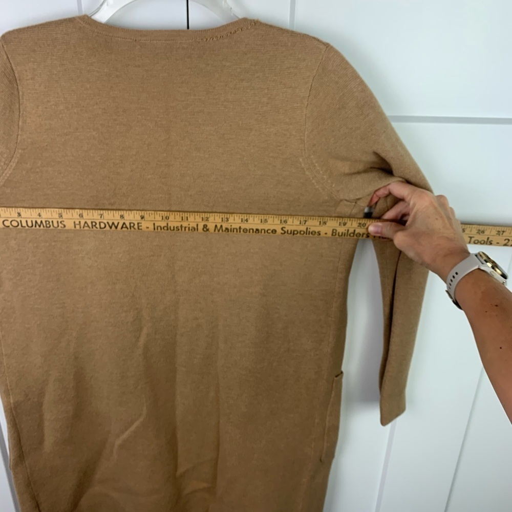 J Crew XXS Juliette collarless sweater-blazer Camel Preppy Classic Quiet Luxury - Picture 10 of 13